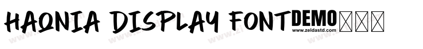 Haqnia Display Font字体转换